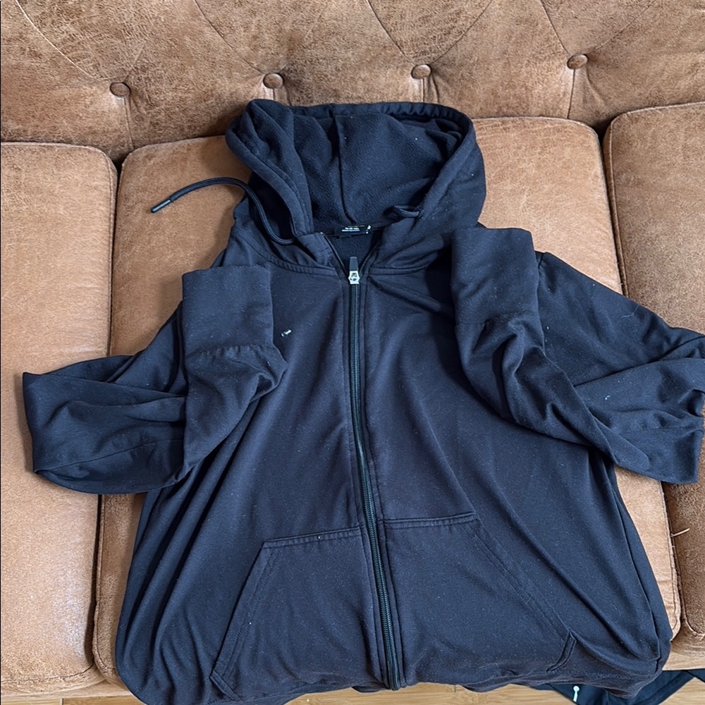 Black Zip-Up Hoodie